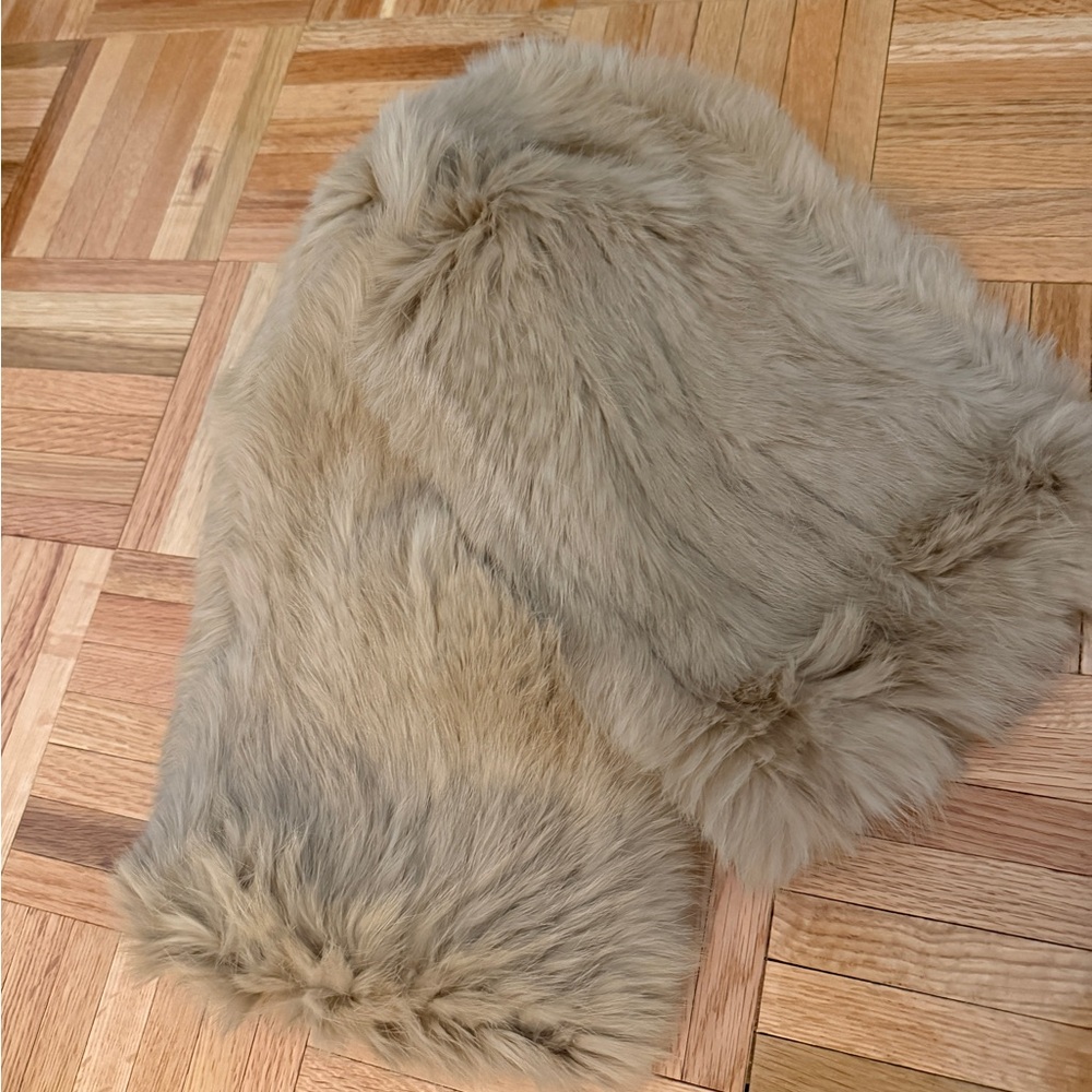 Jocelyn Real Rabbit Fur Infinity scarf - Picture 3 of 3